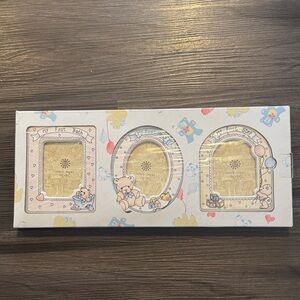 Vintage Baby Keepsake Photo Frame Set